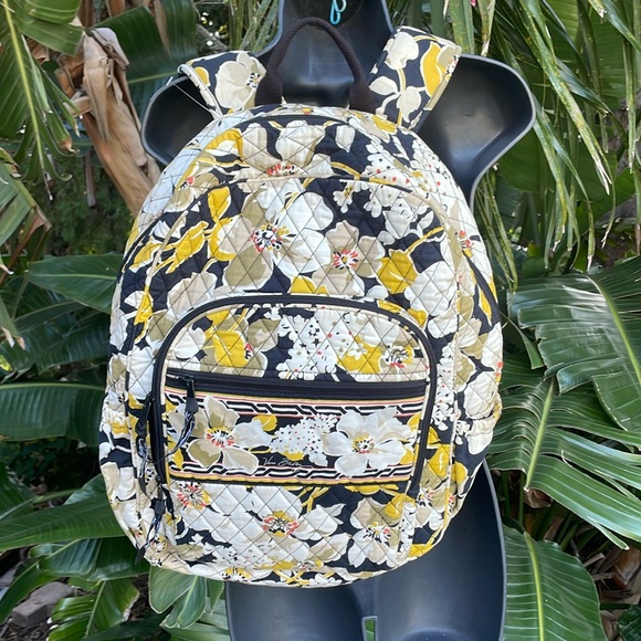 Vera Bradley yellow floral backpack